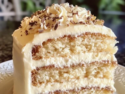Delicious White German Chocolate Cake