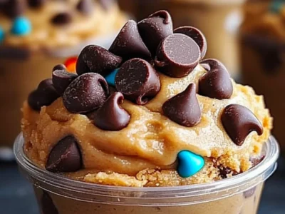 No-Bake Chocolate Chip Cookie Dough Cups