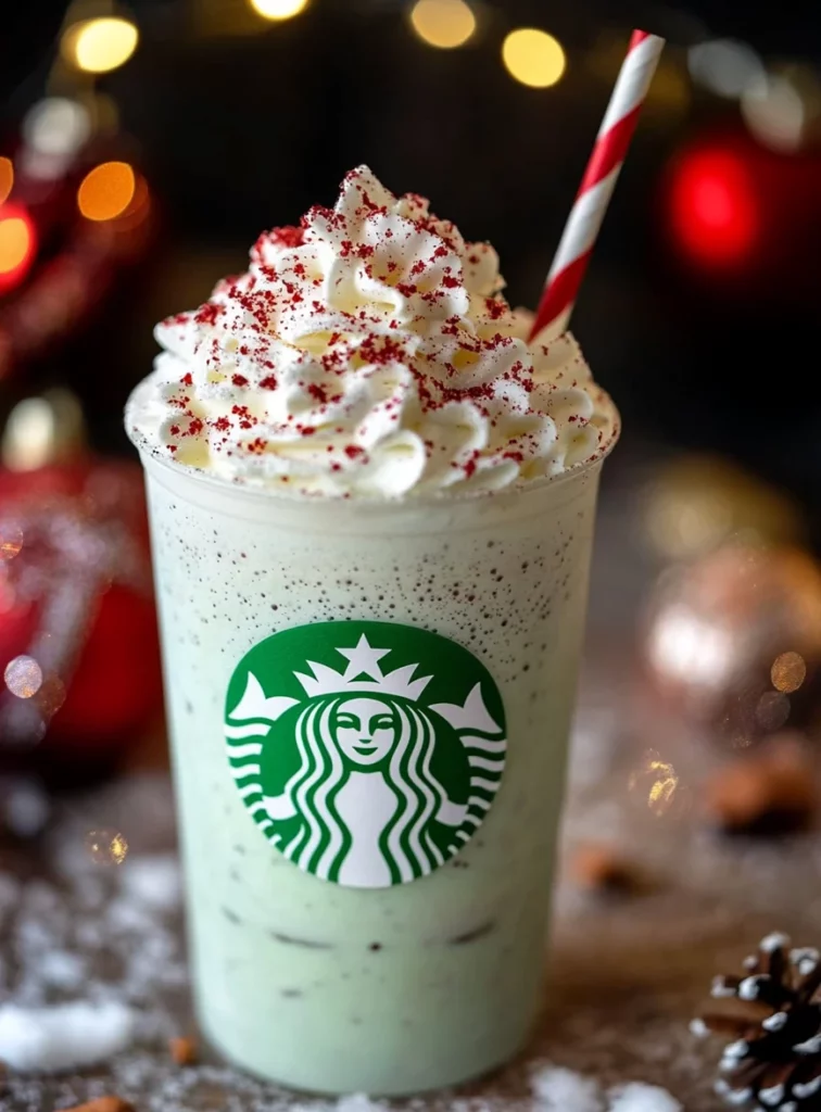 Starbucks Santa Claus Minty Snowfall Frappe