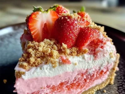 Strawberry Crunch Cheesecake: A Sweet and Creamy Delight