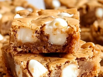 Biscoff White Chocolate Chip Blondies: A Sweet and Chewy Treat