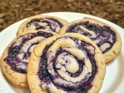 Blueberry Cheesecake Swirl Cookies: A Sweet and Tangy Delight