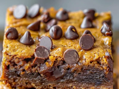 Gooey Chocolate Chip Cookie Dough Brownie Bars: A Decadent Dessert
