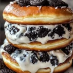 Oreo-Cheesecake-Stuffed-Donut-Burger