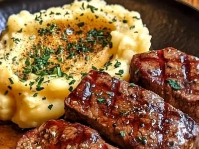 Garlic Butter Steak Bites and Mash: A Comforting and Flavorful Meal