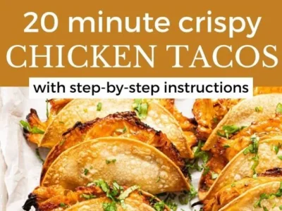 20 Minute Crispy Chicken Taco Easy Dinner