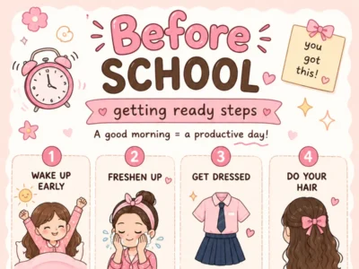 Before-School Morning Routine Chart for Kids