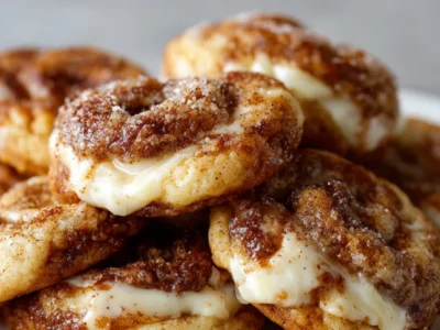 Cinnamon Roll Cheesecake Cookies or Soft, Creamy and Irresistible Treats