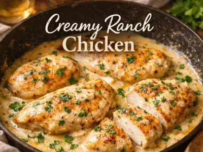 Creamy Ranch Chicken Skillet: Easy Pan Seared Chicken with Creamy Ranch Sauce