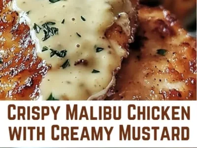 Crispy Malibu Chicken with Creamy Mustard Sauce