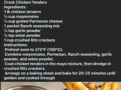 Crispy Ranch Chicken Tenders and French Fries