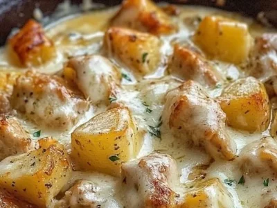 Garlic Parmesan Crockpot Chicken and Potatoes