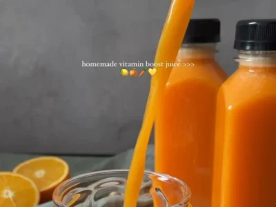 Homemade vitamin boost orange juice recipe