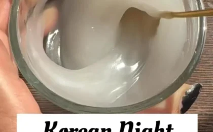 Korean Night Rice Cream Dessert - A comforting and refreshing Korean sweet treat made with glutinous rice.