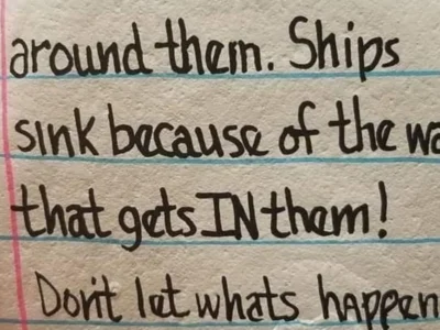 Ships don’t sink by surrounding water Isaiah 43:2