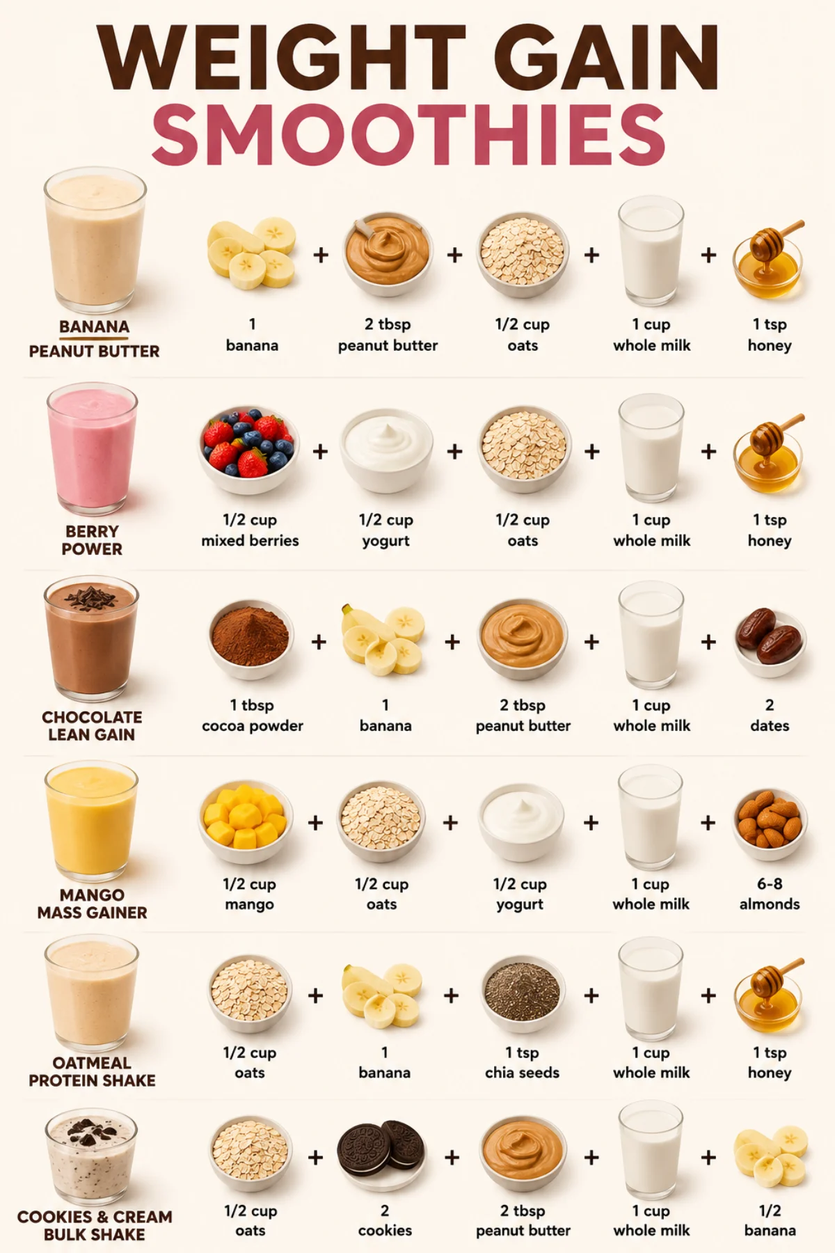 Weight Gain Smoothies for Healthy Weight Gain - Inspiring Ideas