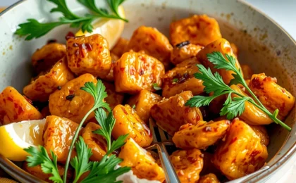 Air Fryer Recipes, freshly made and ready to serve