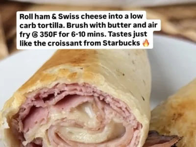 Easy Air Fryer Ham and Swiss Rolls Recipe