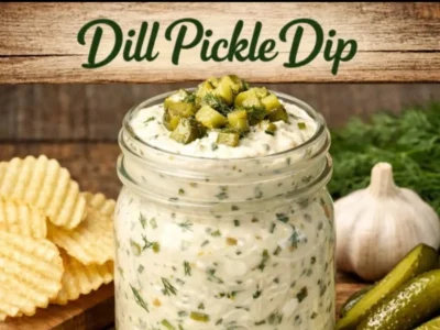 Easy Dill Pickle Dip Recipe for Snacks