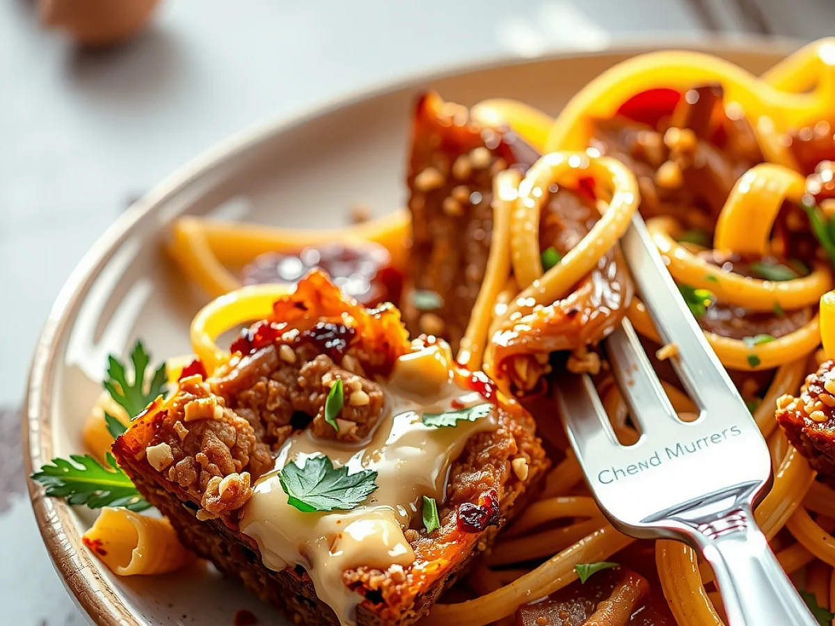 Garlic Butter Beef Pasta - Nourish, freshly made and ready to serve