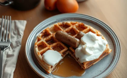 *Ingredients:* * 4 frozen or homemade waffles * 4 breakfast, freshly made and ready to serve