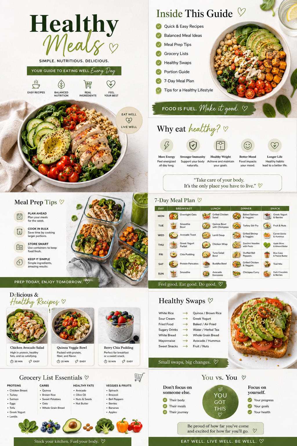 Meal Prep Rainbow Power Bowls