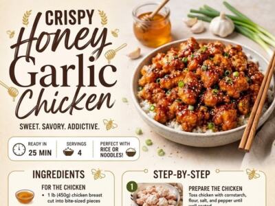 Print-Ready Garlic Butter Chicken Dinner – Easy One-Pan