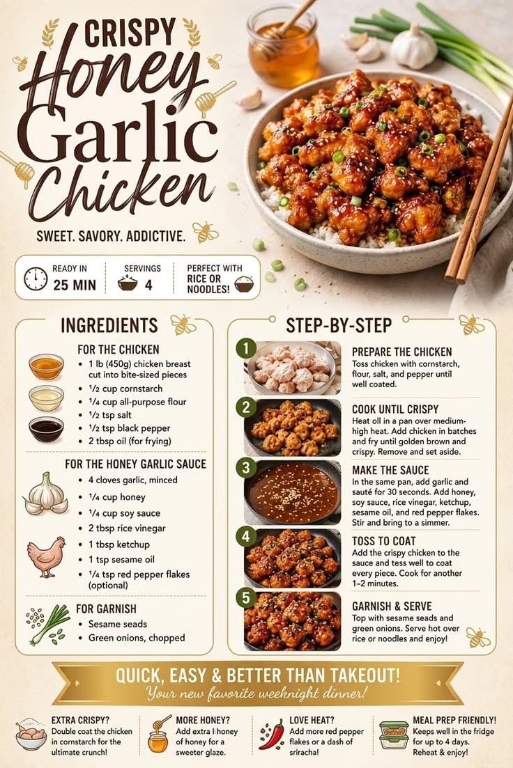 Print-Ready Garlic Butter Chicken Dinner