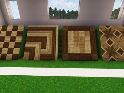 Minecraft Floor Designs: 4 Easy Wood Patterns