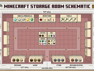 Minecraft Storage Room: 17 Easy Categories
