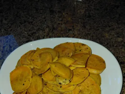 Easy Roasted Sweet Potato Chips Recipe